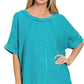 WASHED DOUBLE GAUZE TOP