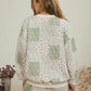 FLORAL QUILT KNIT TOP