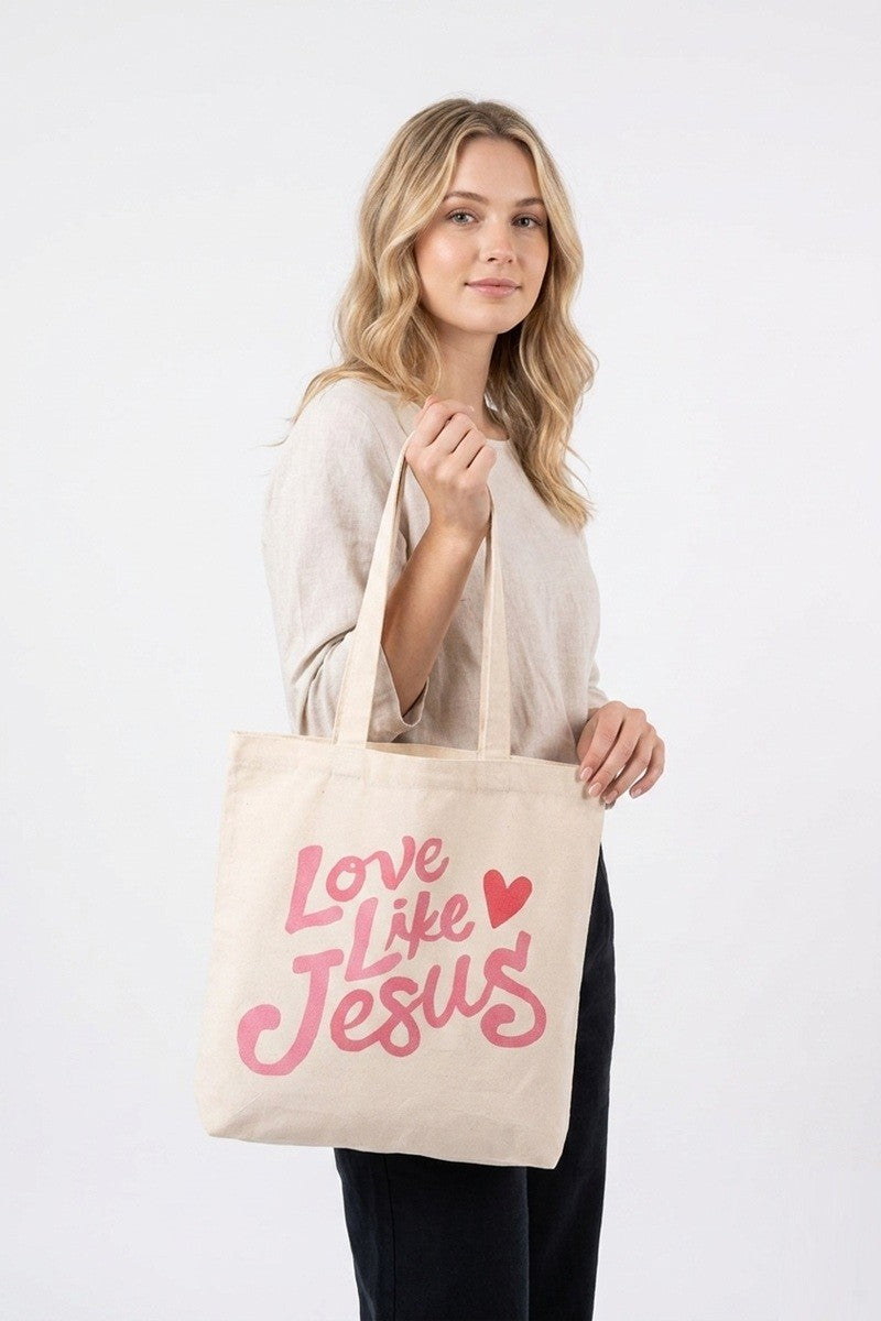 CANVAS TOTE BAG - LOVE LIKE JESUS