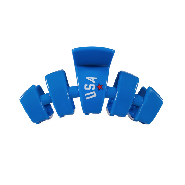TELETIES - USA CLASSIC CLAW CLIP - LARGE - BLUE