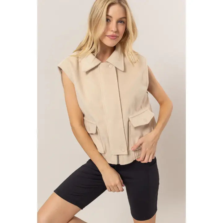 MABLE COLLAR KNIT VEST