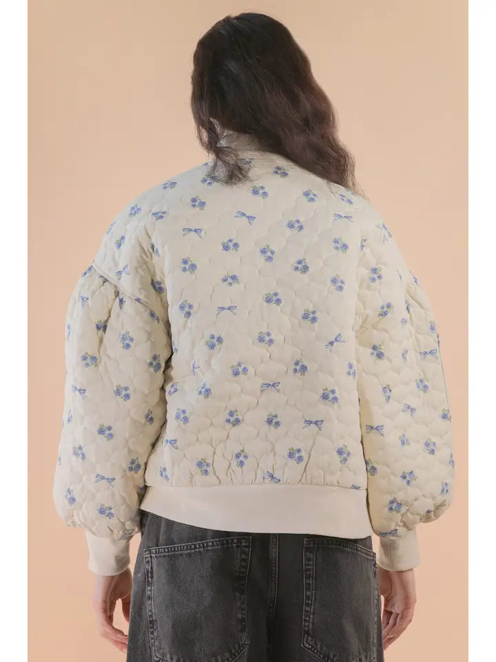 Blossum Puff Quilted Jacket