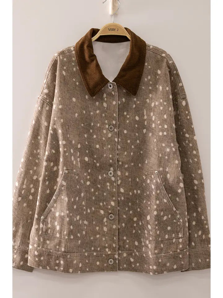 Bambi Animal Print Jacket