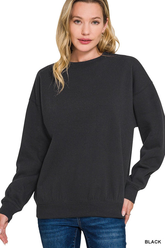 Just So Basic Fleece Sweatshirt