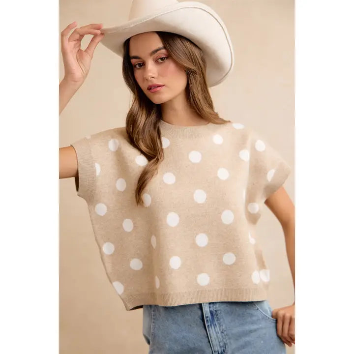 keep it dotty sleeveless top