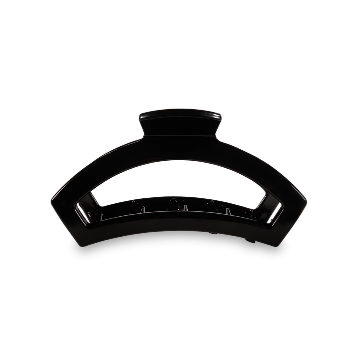 Teleties - Open Claw Hair Clip - Jet Black - Medium