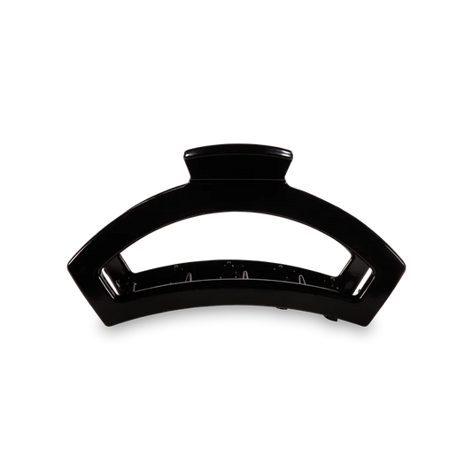 Teleties - Open Claw Hair Clip - Jet Black - Medium