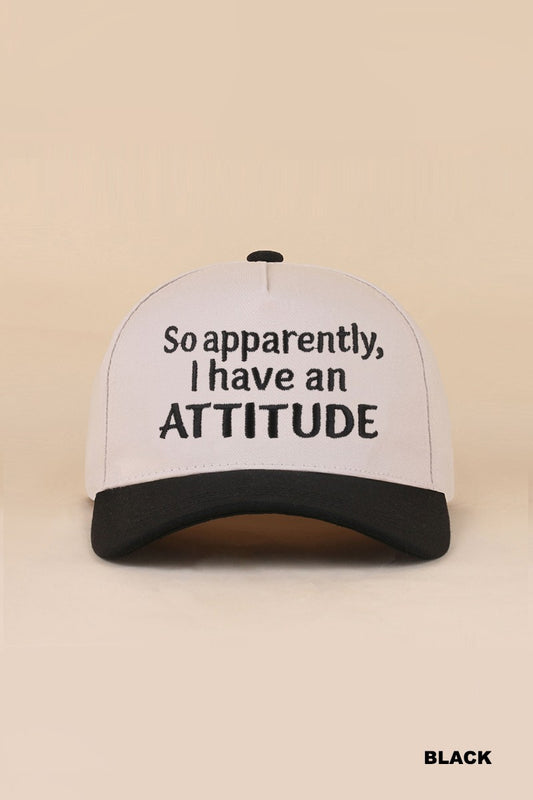 so apparently, I have an attitude hat - black