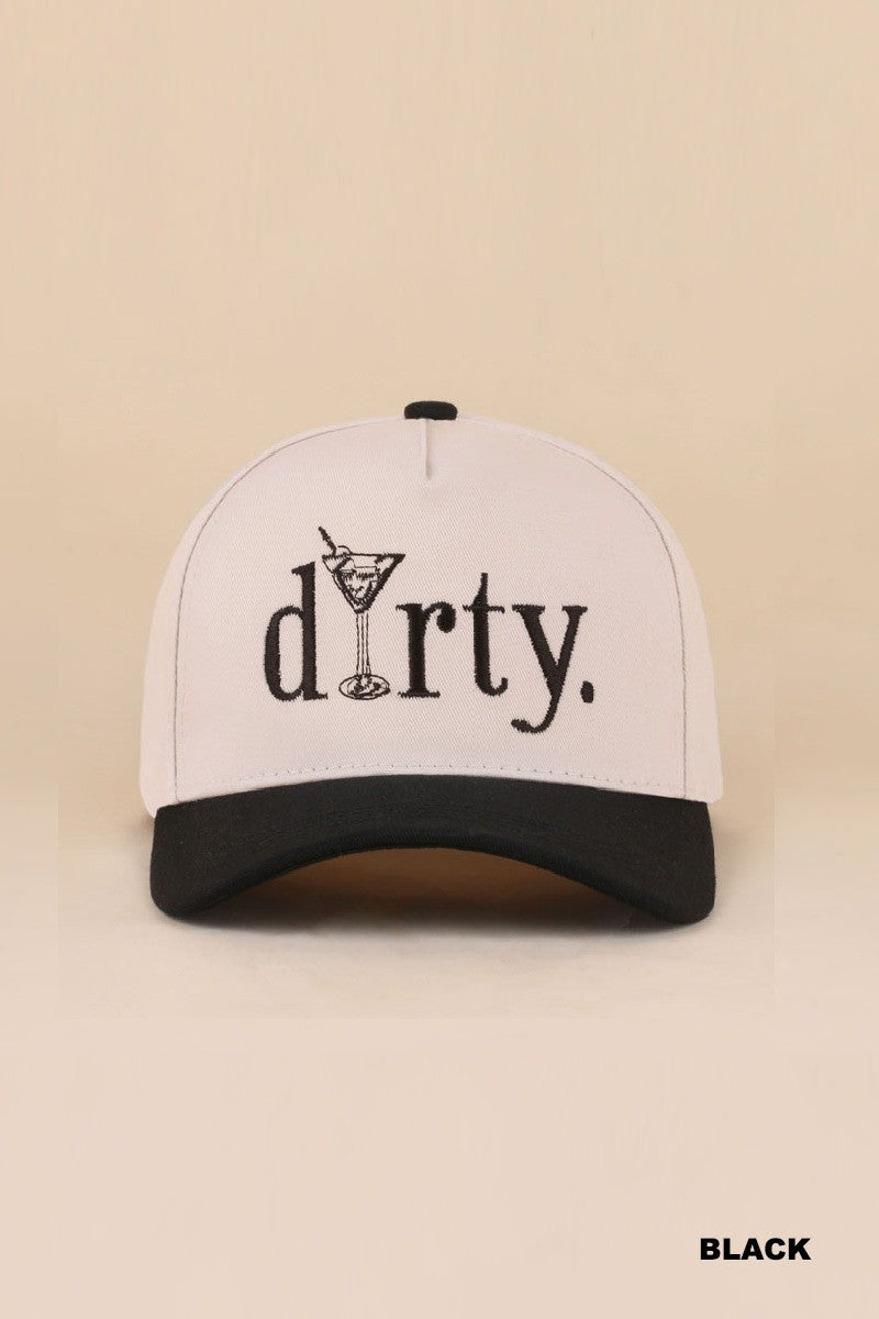 dirty martini hat - black