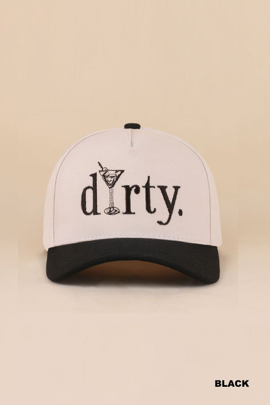 dirty martini hat - black
