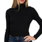 Curved Hem Ribbed Crop Top