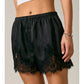 Elastic Waist Lace Trim Shorts