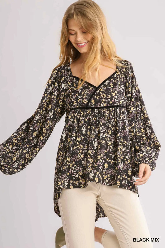 Lovely Lady Floral Top