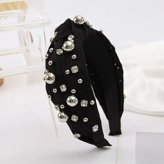 Beaded Headband - Black