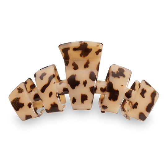 TELETIES Hair Clip - Blonde Tortoise - Medium