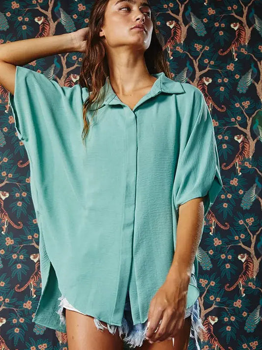 Erika Dolman Sleeve Top - Sage