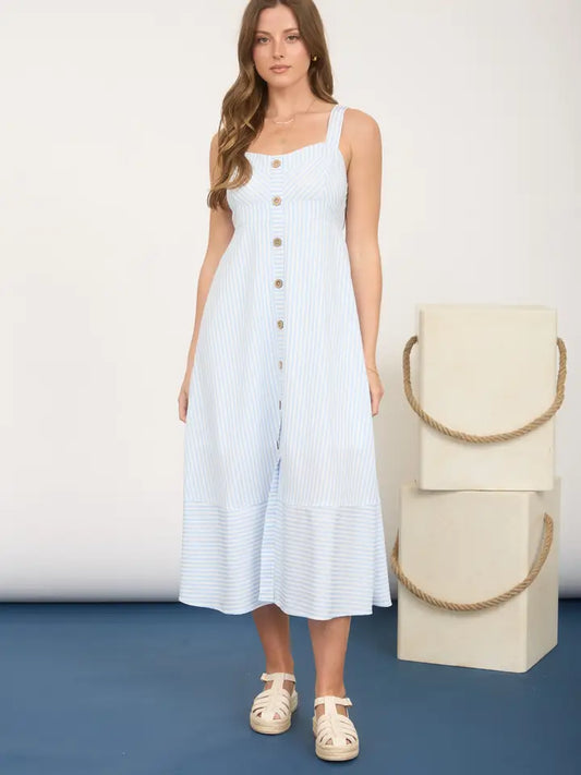 Remy Striped Midi Dress