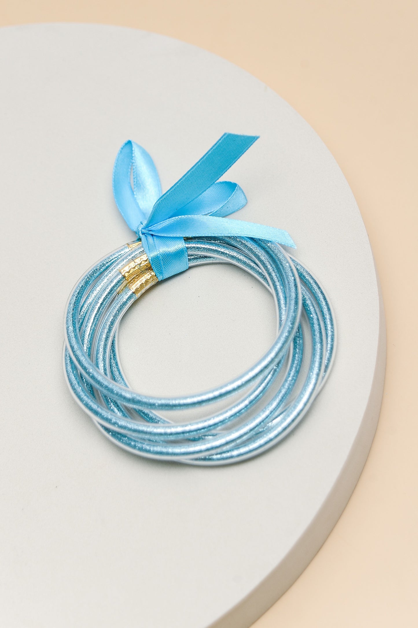 Jelly Tube Bracelet Set - Blue