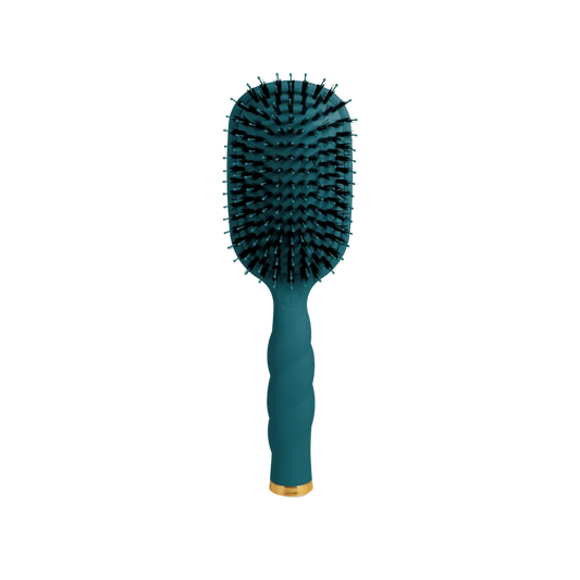 Boar Bristle Hair Brush - Teal With It