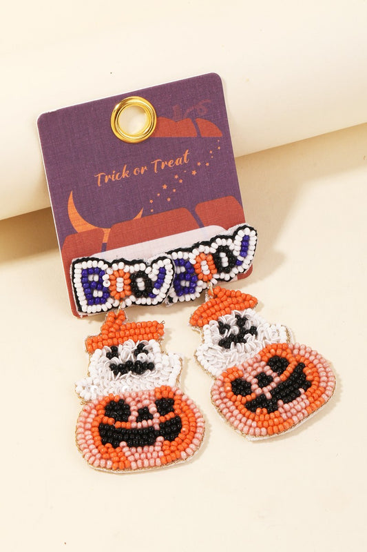 Beaded Halloween Earrings