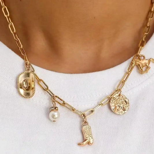 Western Wild Charm Necklace