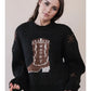 Cowboy Boot Graphic Sweater
