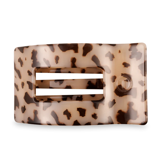 Teleties - Flat Rectangle Clip - Blonde Tortoise - Large