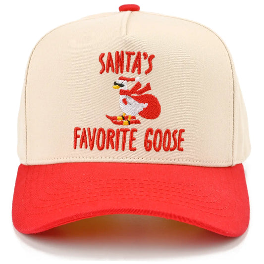 Santa's Favorite Goose Hat - Red