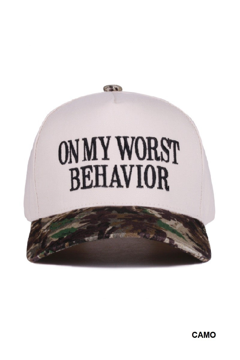 On My Worst Behavior Hat