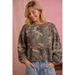 Camo Ruffle Tier Top