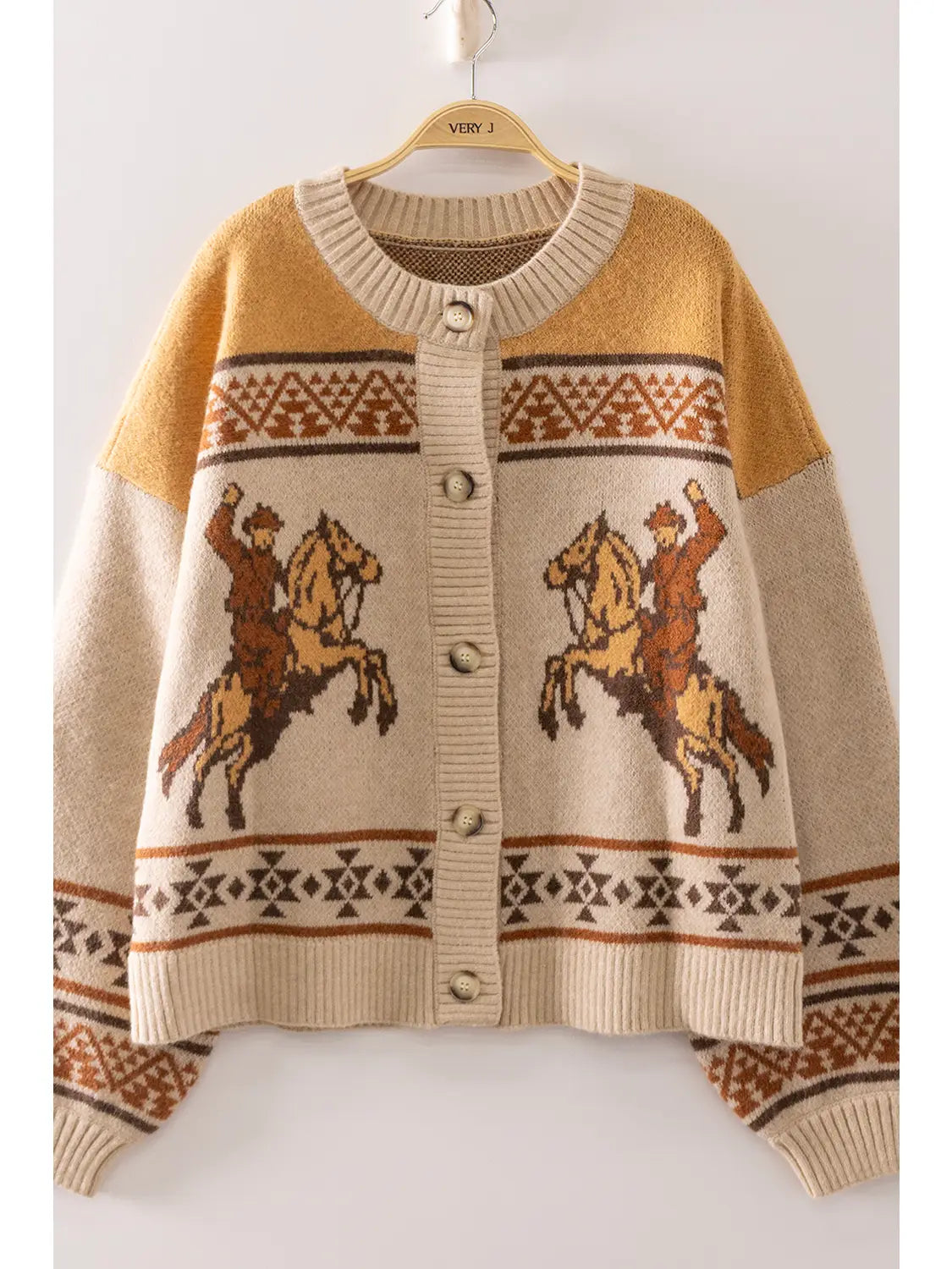 Western Cowboy Knit Cardigan
