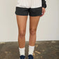 That's Just Me Striped Shorts - Charcoal