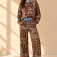 Bandana Printed French Terry Pants