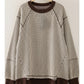 Waffle Patch Detail Pullover