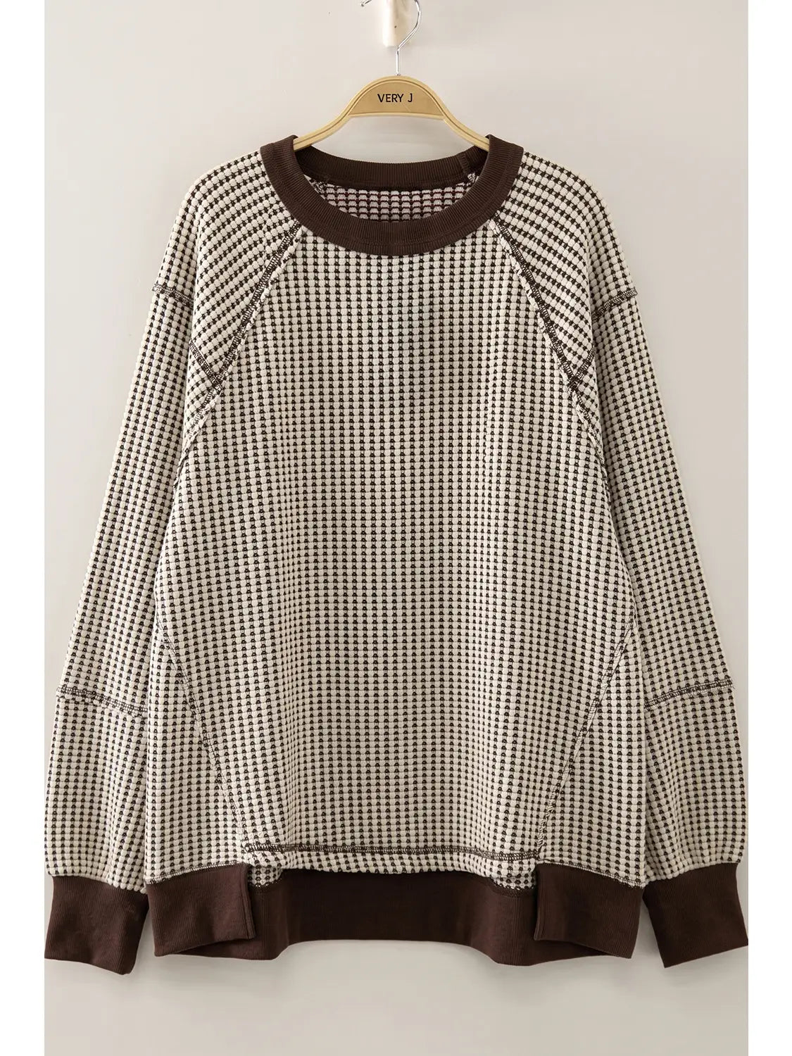 Waffle Patch Detail Pullover
