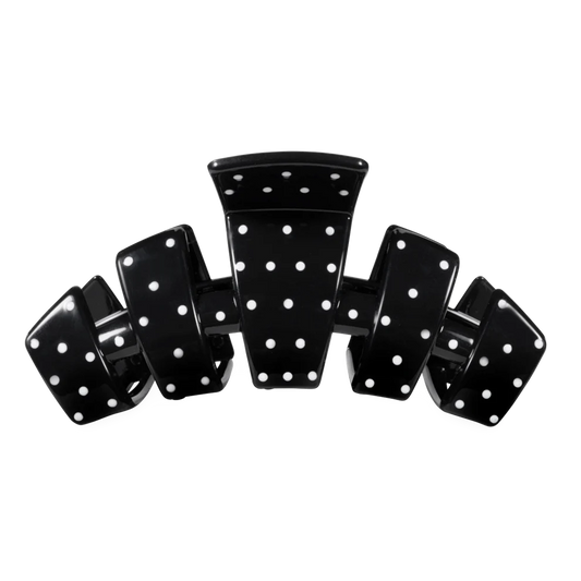 Classic Black Polka Dot Party Large Claw Clip