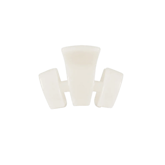 Classic Coconut White Petite Claw Clip