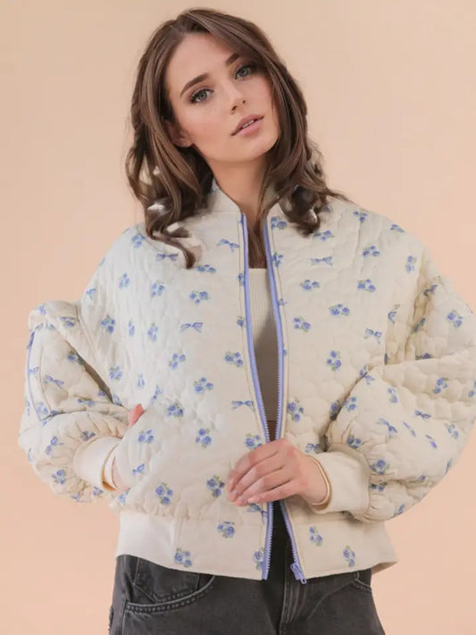 Blossum Puff Quilted Jacket