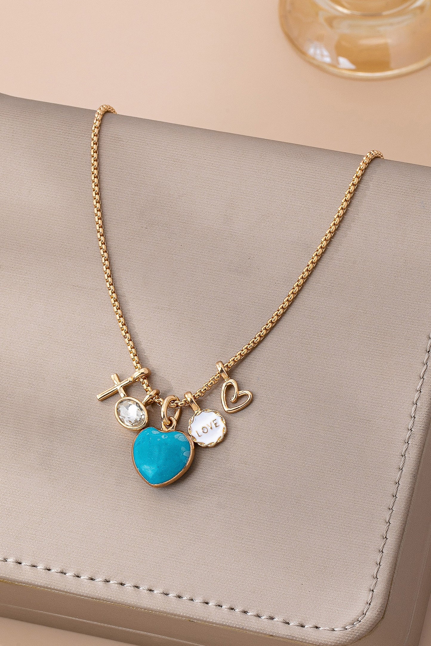 Cluster Love & Faith Charm Necklace