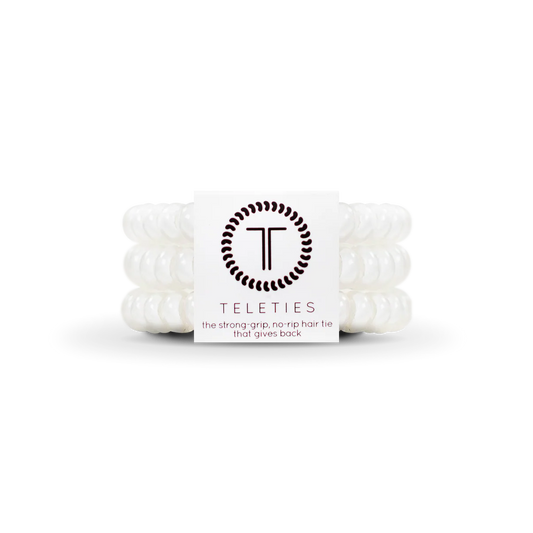 Teleties - Coconut White Hair Ties - Large