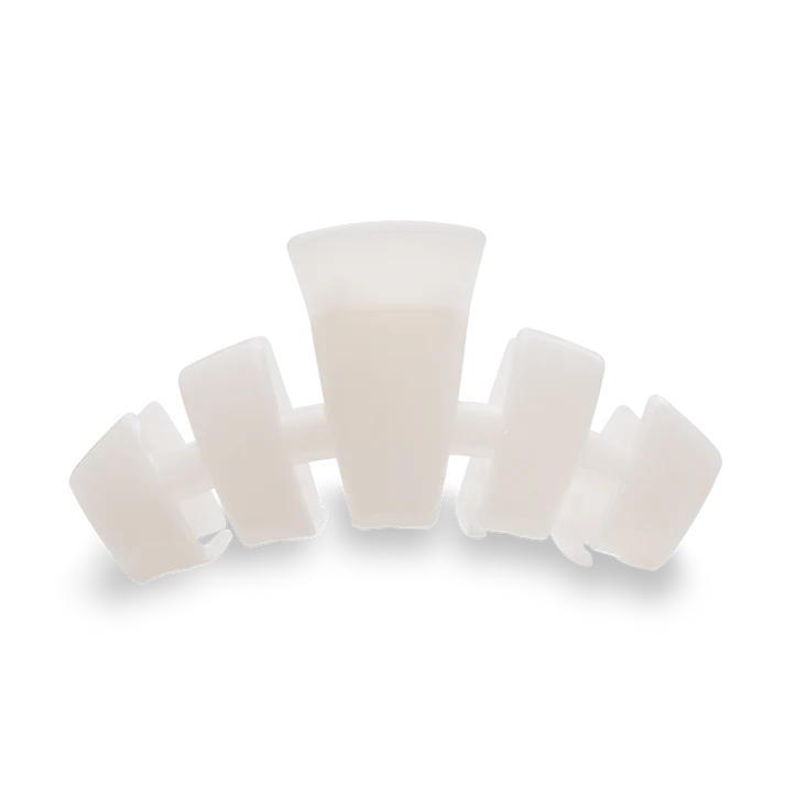 TELETIES Hair Clip - Coconut White - Small