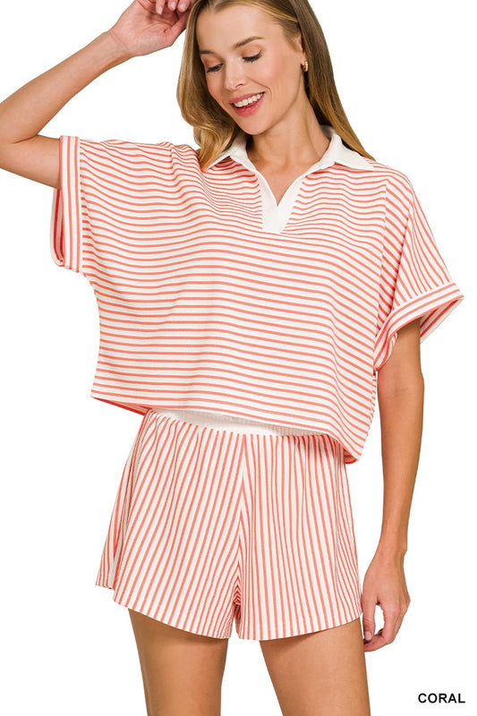 nautical dreams shorts - coral