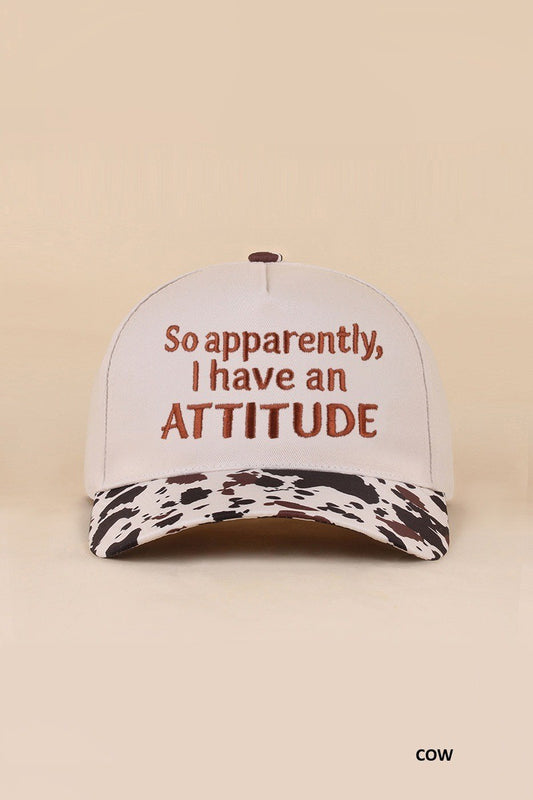 so apparently I have an attitude hat - cow
