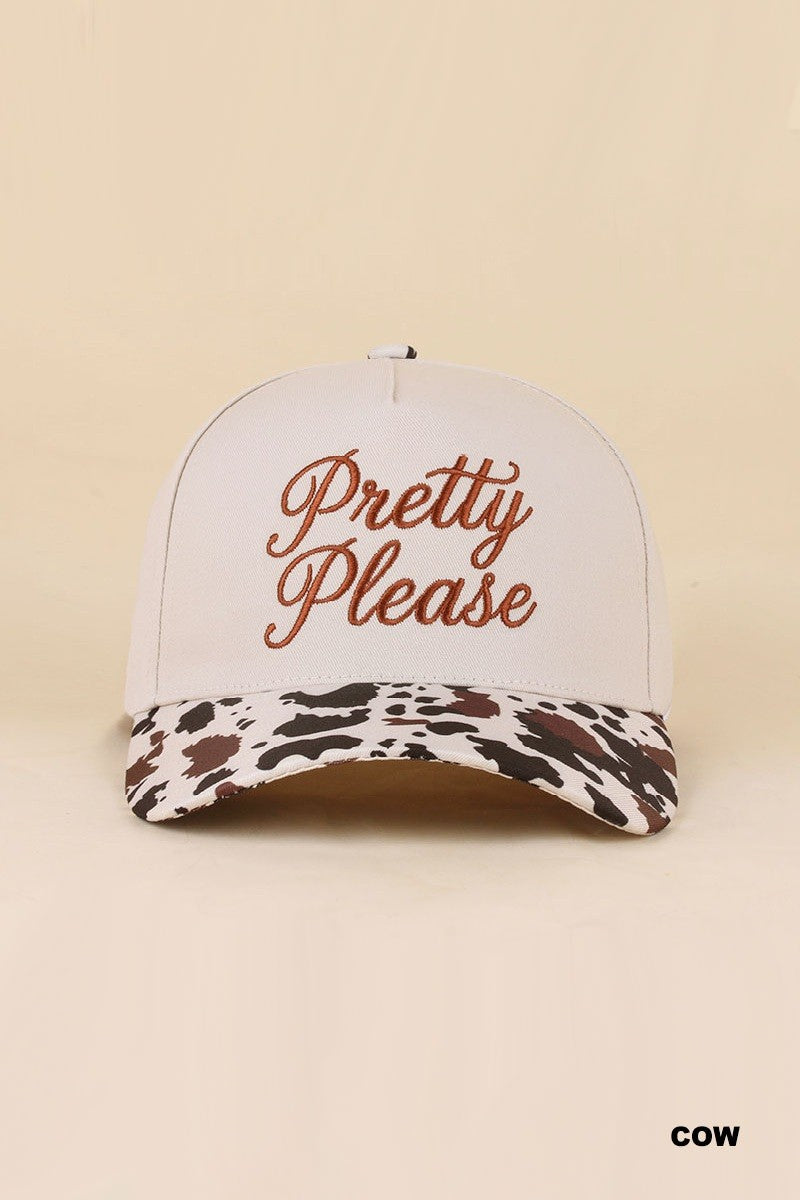 pretty please hat - cow