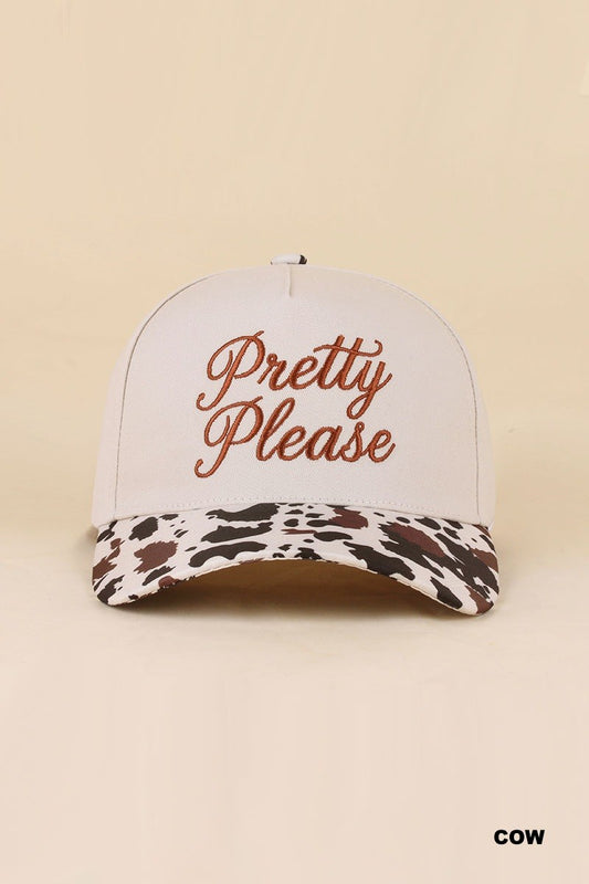 pretty please hat - cow