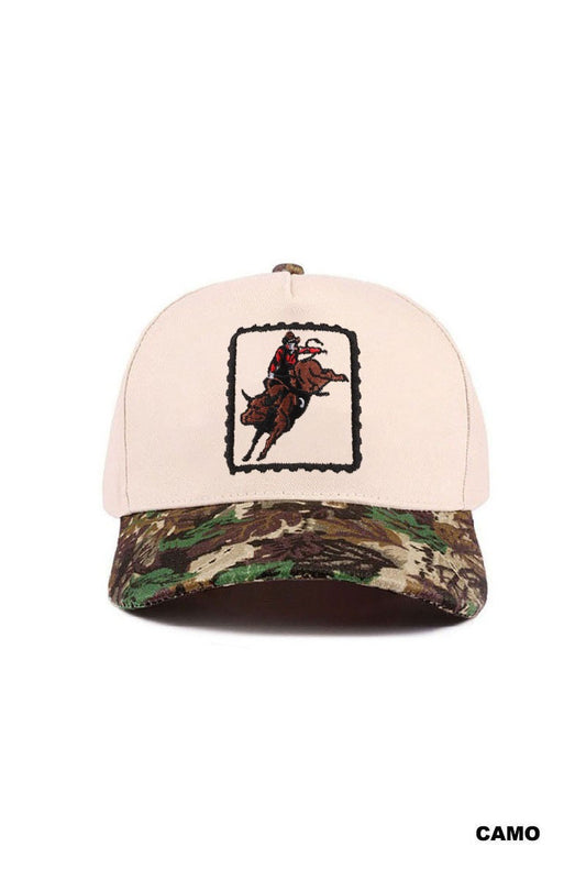 cowboy rodeo hat - camo