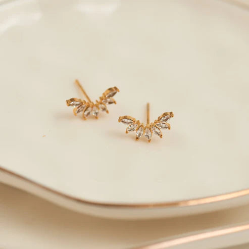 Waterproof Jewelry - Mini Crawler Earrings - Gold