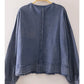 Vintage Washed Raw Edge Top - Denim