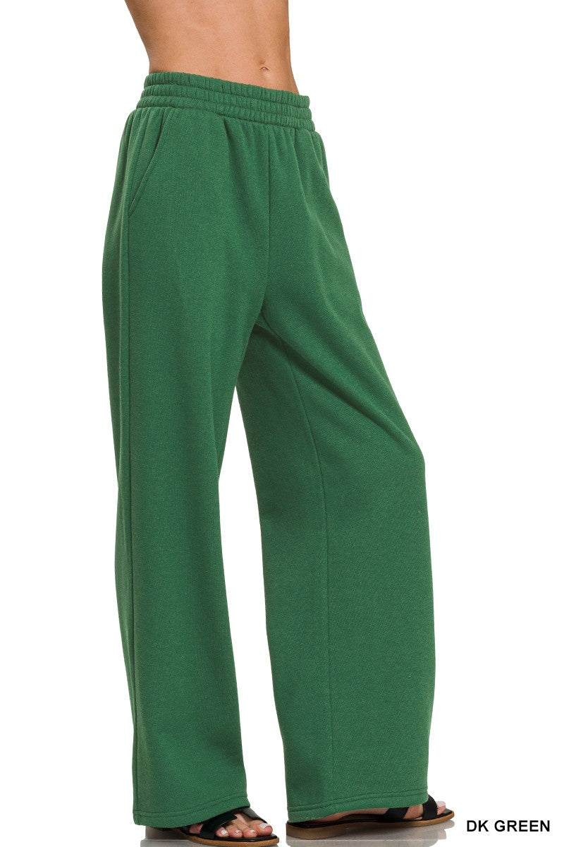 Hot to Go Fleece Pants - Dark Green