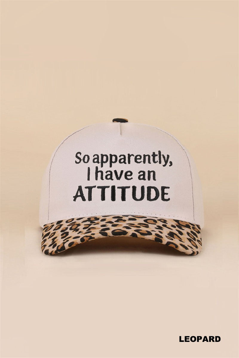so apparently I have an attitude hat - leopard